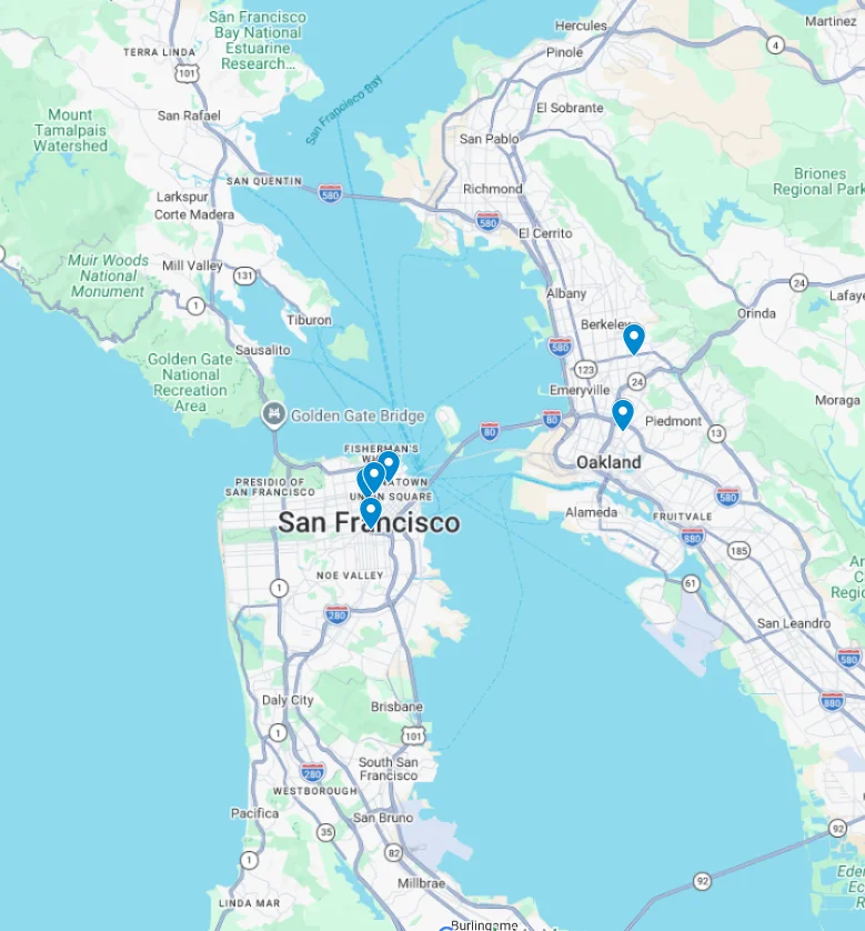 Golden Gate Urology location map